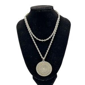 Vintage Jørgen Jensen Danish Pewter Necklace | Unisex Scandinavian Pendant